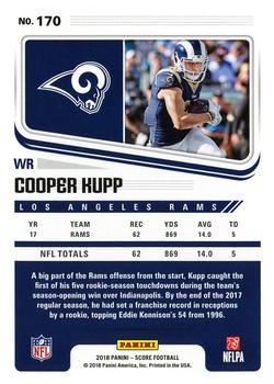 2018 Score - Gold #170 Cooper Kupp Back