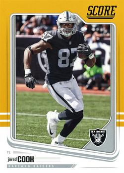 2018 Score - Gold #254 Jared Cook Front