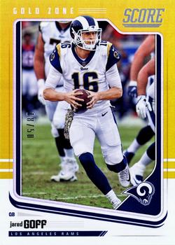2018 Score - Gold Zone #166 Jared Goff Front