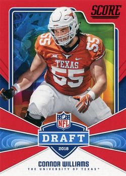 2018 Score - NFL Draft Red #10 Connor Williams Front