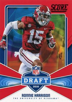 2018 Score - NFL Draft Red #20 Ronnie Harrison Front