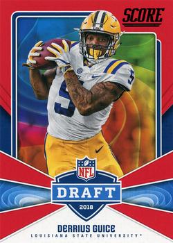 2018 Score - NFL Draft Red #21 Derrius Guice Front