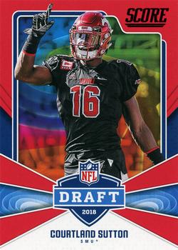2018 Score - NFL Draft Red #22 Courtland Sutton Front