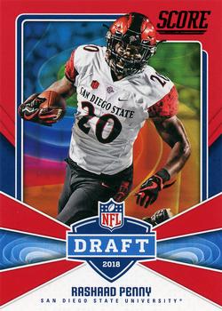 2018 Score - NFL Draft Red #30 Rashaad Penny Front
