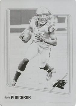 2018 Score - Printing Plates Black #49 Devin Funchess Front