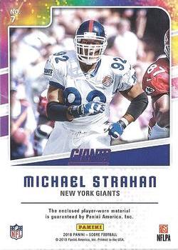 2018 Score - Pro Bowl Jerseys #7 Michael Strahan Back