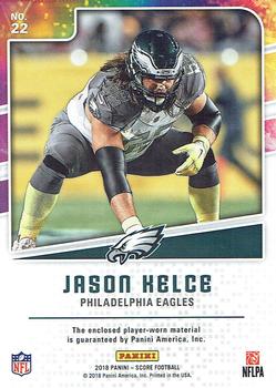 2018 Score - Pro Bowl Jerseys #22 Jason Kelce Back