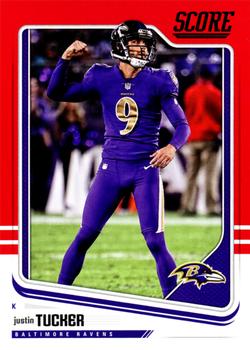 2018 Score - Red #27 Justin Tucker Front