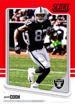 2018 Score - Red #254 Jared Cook Front
