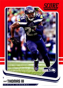 2018 Score - Red #296 Earl Thomas III Front