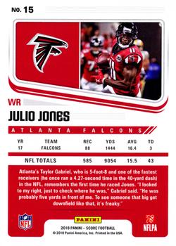 2018 Score - Scorecard #15 Julio Jones Back