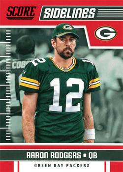 2018 Score - Sidelines Red #14 Aaron Rodgers Front