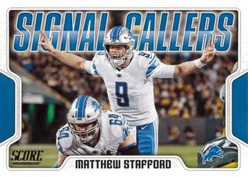 2018 Score - Signal Callers #10 Matthew Stafford Front