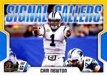 2018 Score - Signal Callers Gold #5 Cam Newton Front