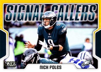 2018 Score - Signal Callers Gold #8 Nick Foles Front