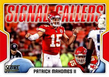 2018 Score - Signal Callers Gold #16 Patrick Mahomes II Front