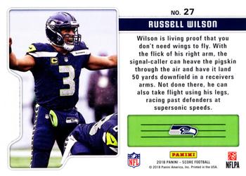 2018 Score - Signal Callers Gold #27 Russell Wilson Back
