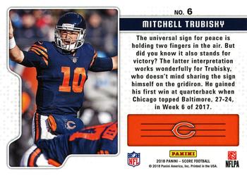 2018 Score - Signal Callers Red #6 Mitchell Trubisky Back