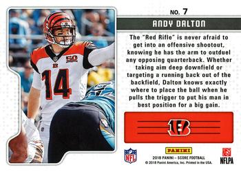 2018 Score - Signal Callers Red #7 Andy Dalton Back