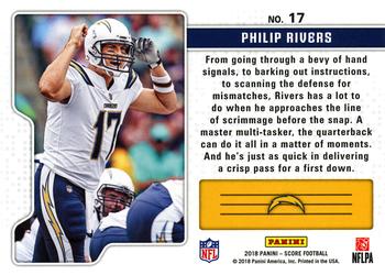2018 Score - Signal Callers Red #17 Philip Rivers Back