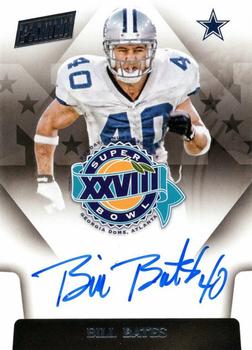 2018 Score - Super Bowl Signatures #SBXXVIII-BB Bill Bates Front