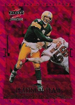 1997 Score Green Bay Packers - Platinum Team #1 Brett Favre Front