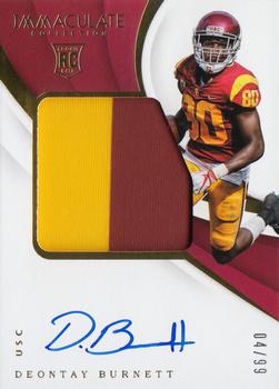 2018 Panini Immaculate Collection Collegiate #127 Deontay Burnett Front