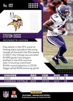 2018 Panini Unparalleled #122 Stefon Diggs Back