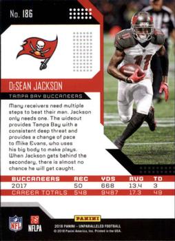 2018 Panini Unparalleled #186 DeSean Jackson Back