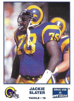 1992 Carl's Jr. Los Angeles Rams Police #5 Jackie Slater Front