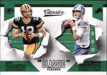 2018 Panini Classics - Classic Clashes #11 Aaron Rodgers / Matthew Stafford Front