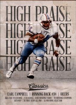 2018 Panini Classics - High Praise #13 Earl Campbell Front