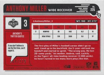 2018 Panini Classics - Premium Edition Red Back #225 Anthony Miller Back