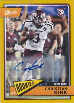 2018 Panini Classics - Significant Signatures Gold #222 Christian Kirk Front