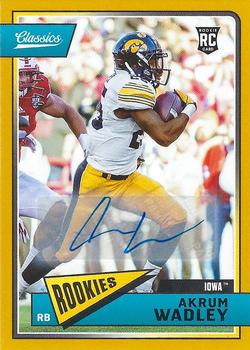 2018 Panini Classics - Significant Signatures Gold #250 Akrum Wadley Front