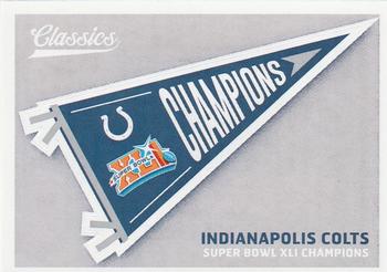 2018 Panini Classics - Team Pennants #4 Indianapolis Colts Front