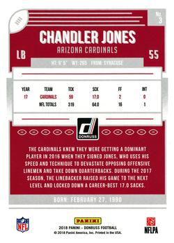 2018 Donruss #3 Chandler Jones Back