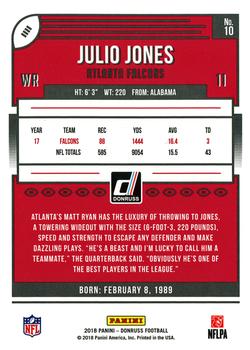 2018 Donruss #10 Julio Jones Back