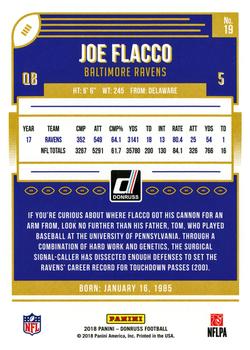 2018 Donruss #19 Joe Flacco Back