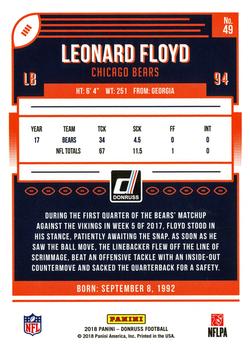 2018 Donruss #49 Leonard Floyd Back
