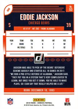 2018 Donruss #53 Eddie Jackson Back