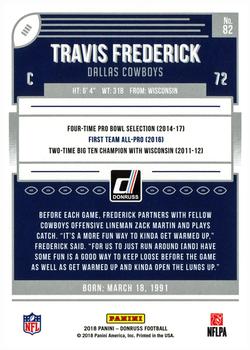2018 Donruss #82 Travis Frederick Back