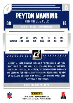 2018 Donruss #84 Peyton Manning Back