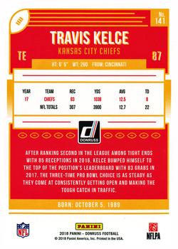 2018 Donruss #141 Travis Kelce Back