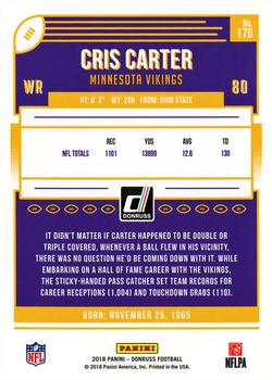 2018 Donruss #176 Cris Carter Back