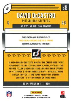 2018 Donruss #242 David DeCastro Back