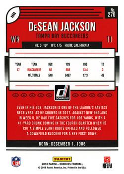 2018 Donruss #270 DeSean Jackson Back