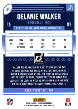 2018 Donruss #281 Delanie Walker Back