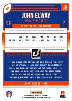 2018 Donruss #300 John Elway Back