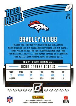2018 Donruss #319 Bradley Chubb Back